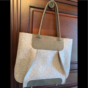 Graf Lantz Petite Frankie Wool Tote Purse Bag Mint